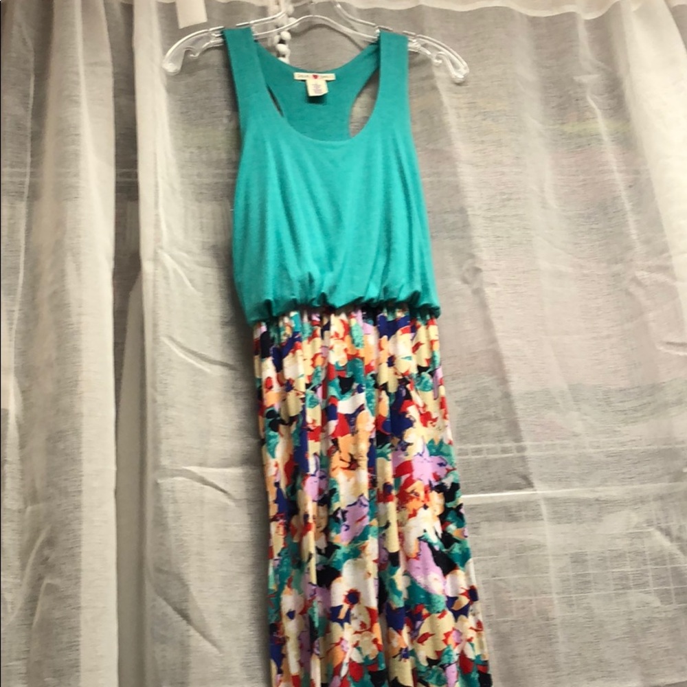 Turquoise maxi dress